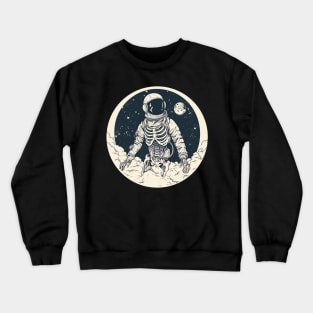 skeleton spaceman Crewneck Sweatshirt